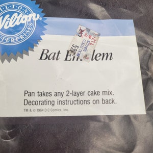 1964 Batman Cake Pan zdjęcie 2