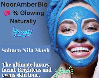 100% Authentic  Moroccan Luxe Hammam Nila Mask, Soap,Scrub, Serum,kess,Bowl Package  experience the Moroccan Hamam نيلة الصحراوية الأصلية