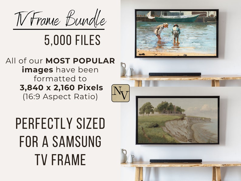 Vintage Art for Samsung TV Complete Collection Etsy