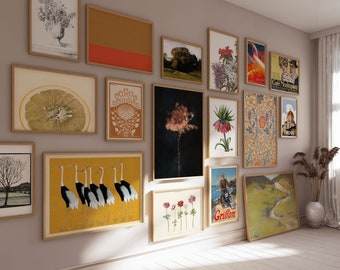 Whole Shop - MEGA BUNDLE ensembles de impressions d'art - 4000 + impressions d'art vintage imprimables pour la décoration intérieure - Ensemble de galerie éclectique