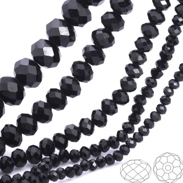 8mm Facettierte Rondelle Spacer Briolette Kristall Glasperlen Klassischer Schmuck DIY Lose Perlen