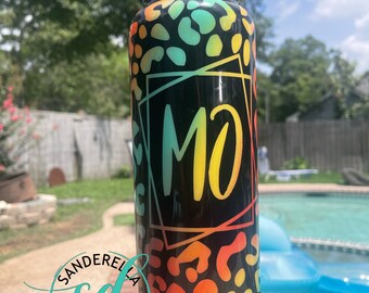 Personalized Cheetah Water Bottle