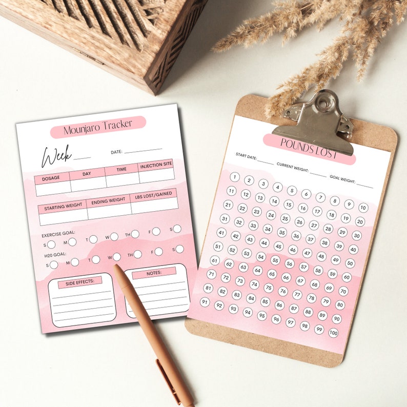 Mounjaro Weight Loss Tracker Printable Weight Loss Journal Etsy Canada pinterest