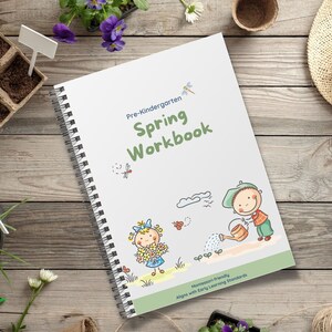 Spring Activity for kids, Spring worksheet, Printable Spring Pre K Activity, Spring Workbook, Spring busy book, Spring coloring