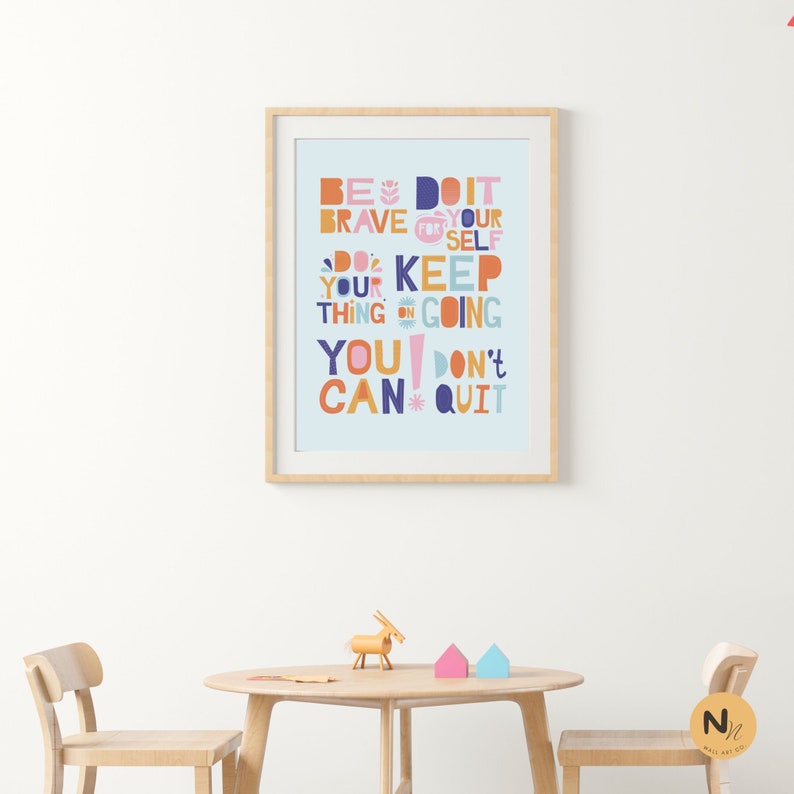 You Can Affirmation Poster for Kids Kids Room Wall Art Kids - Etsy