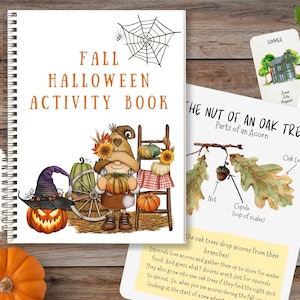 Fall Activities for kids, Autumn Activity bundle, Printable Halloween Activity book, Fall Worksheets, Halloween work book,Fall Coloring pack