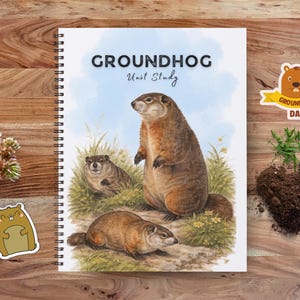 Groundhog Day Unit Study Printable: Anatomy, Life Cycle, Hibernation & Burrow Activities | Homeschool Winter Science
