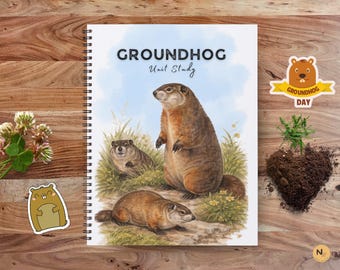 Groundhog Day Unit Study Printable: Anatomy, Life Cycle, Hibernation & Burrow Activities | Homeschool Winter Science