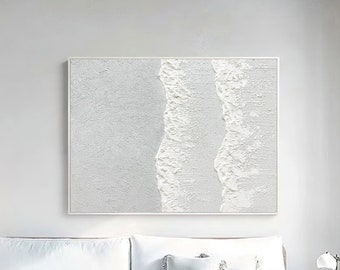 Large Wall Art Abstract Ocean Painting 3D Ocean Texture Painting Ocean Waves Painting Original Ocean Art  Original Beach  Home Decor