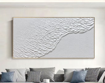 arte de pared abstracto blanco arte de pared texturizado blanco pintura de arte abstracto blanco arte de pared blanco arte texturizado 3D blanco pintura abstracta blanca