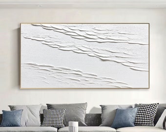 white abstract wall art white textured wall art white abstract art painting white wall art white 3D Textured art white abstract painting