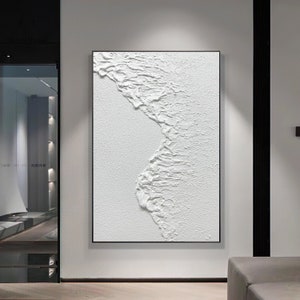Quadro astratto bianco da parete Quadro astratto bianco da parete con texture Quadro astratto bianco Quadro da parete bianco Quadro astratto bianco con texture 3D immagine 2
