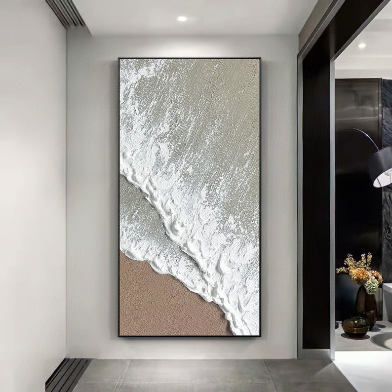 Large Wall Art Abstract Ocean Painting 3D Ocean Texture Etsy Canada