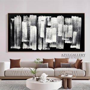 Black textured wall art,Black 3D Abstract Painting,Large Abstract Wall Art Canvas Modern Hand Oil Painting,Black framed abstract art