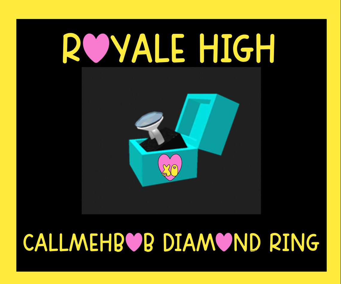 Callmehbob Diamond Ring Royale High Printable Sticker Etsy