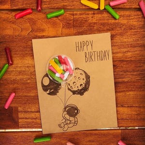 Cartão de Aniversário Doce Astronauta