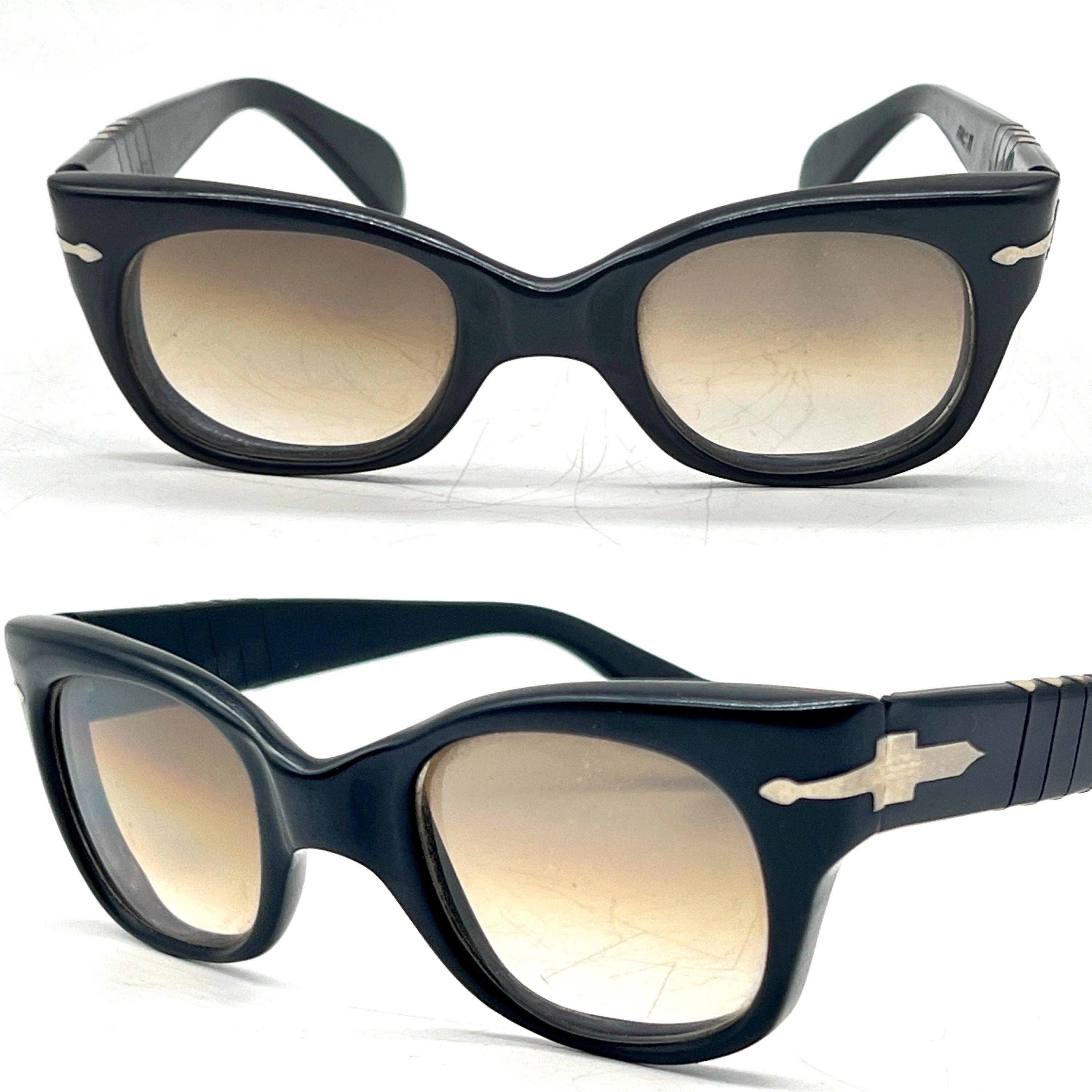 PERSOL 6201 RATTI Meflecto Vintage Sunglasses Man s Frame Black Acetat Al bashawari Etsy UK