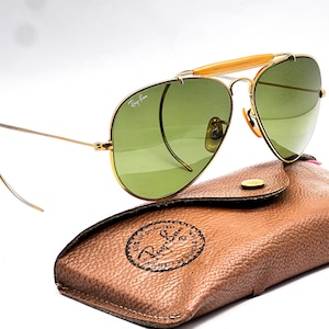 Vintage B&L Ray Ban Outdoorsman Driving Green B-15 Made in Usa - Etsy