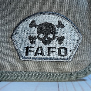 FAFO Glowing Patch - 3x2 -- Qty 2 -- Morale Patch for Police or Military -  Hook Backing