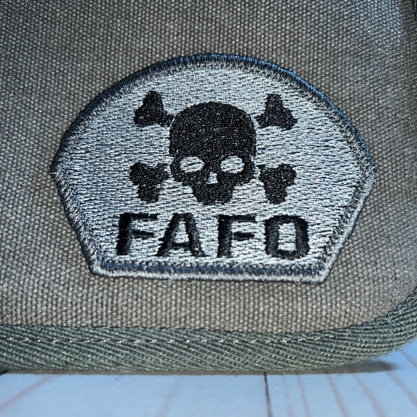 FAFO Embroidered Patch, Velcro Patch, Military-Style Patches, Embroidered Iron ON Patches, Motorcycle Patches, Biker Patches, #FAFO Patches