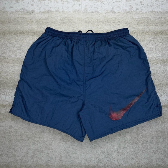 Red nike swim trunks sale