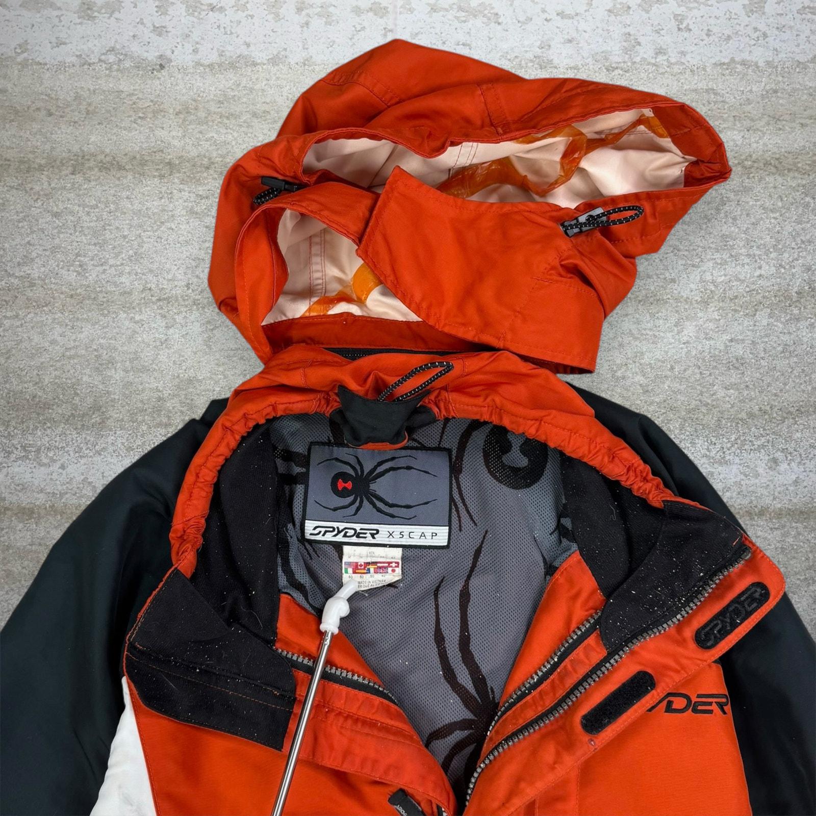 Vintage 90s Spyder Windbreaker Ski Jacket Mens XL Burnt Orange