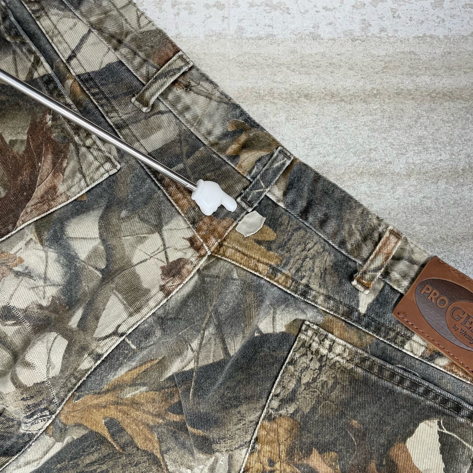 Vintage Wrangler Real Tree Hunting Camo Jeans 42x30 Brown