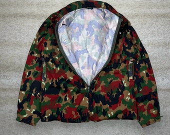 【Adrer 】camouflage reversible MA-1 ADRER ma1 ma-1 vintage make PU / camouflage reversible MA-1