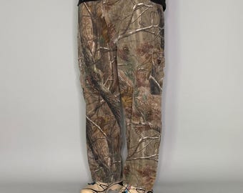 Vintage Cabelas Camo-jeans uit de jaren 90 42 x 28 baggy wijde pijpen, pasvorm echt boom