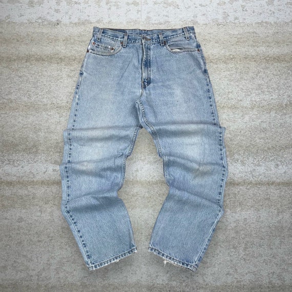 Vintage Levis Jeans 550 Relaxed Fit Light Wash Es… - image 2