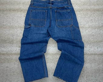 Vintage 90s Ridgecut Carpenter Jeans 34x26  Relaxed Fit Medium Wash Work Wear