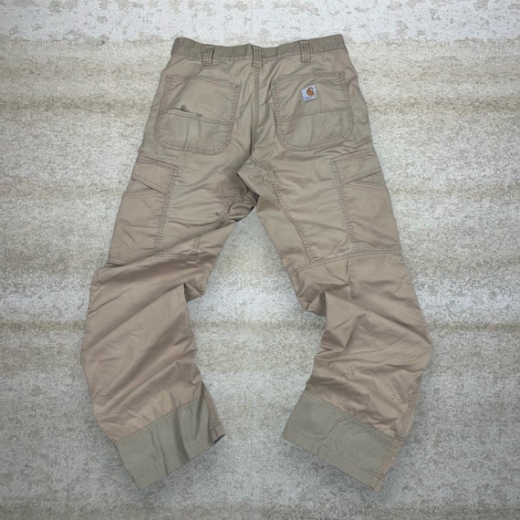 パンツ 80s carhartt duck work pants 32 beige Carhartt 80s Double Knee Duckwork Pants W32 Beige Vintage