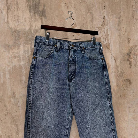 Vintage Wrangler Jeans Slate Blue Wash Straight F… - image 4