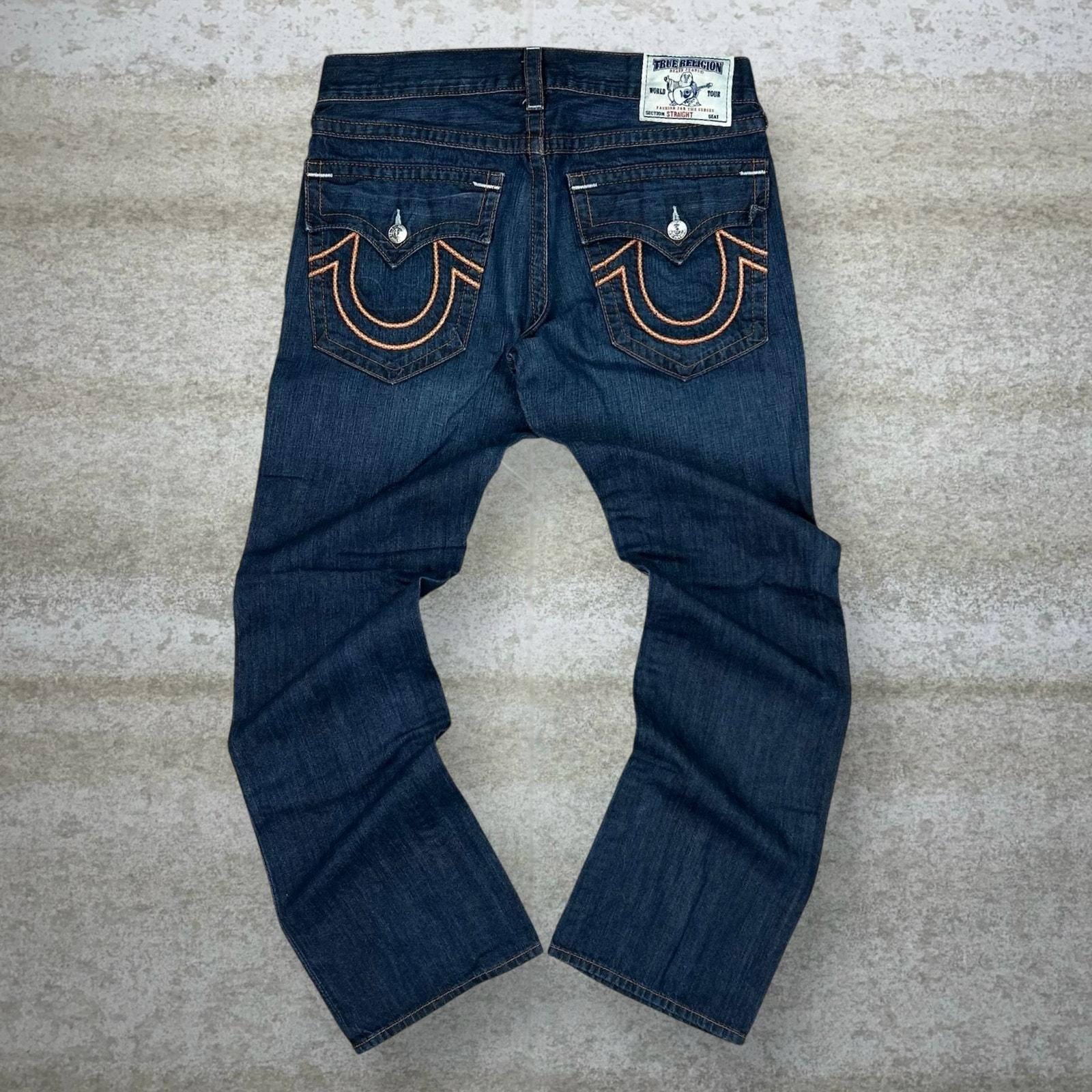 True Religion Jeans With Embroidery - Etsy