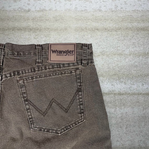 Vintage Quilt Lined Wrangler Jeans Chocolate Brow… - image 3