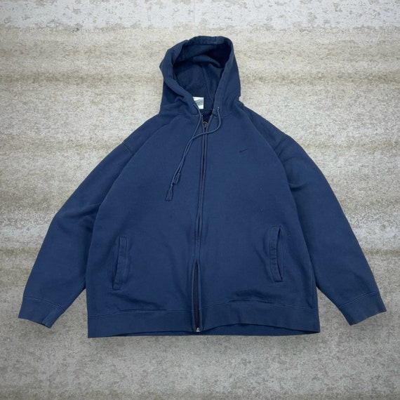 Blue vintage nike hoodie hotsell