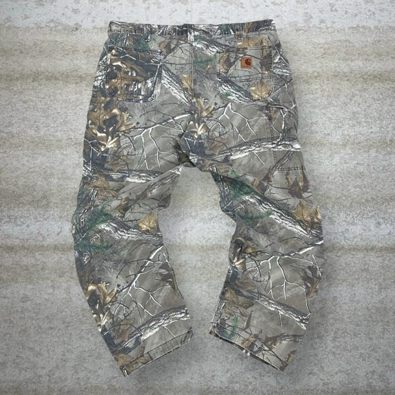 Vintage 90s Realtree Carhartt Carpenter Pants 40x30 Baggy Hunting