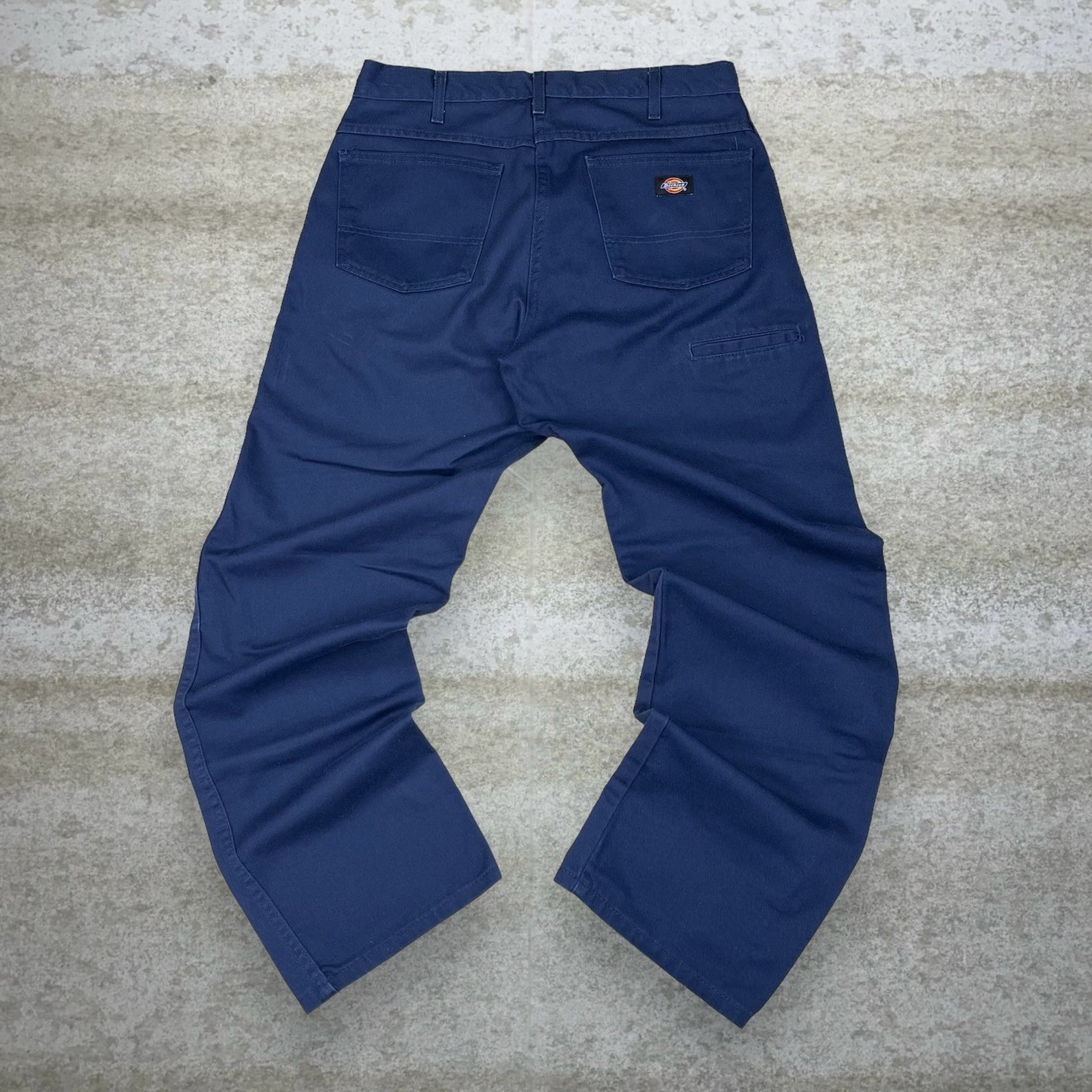 Dickies denim painter pants for men, equivalent to W34 cotton blue type Vintage Second Hand