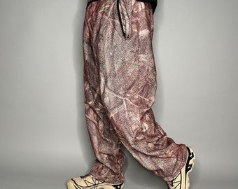 Pantalon de survêtement camouflage chasse vintage pour homme XL en coton polaire des bois, jambe large ample des années 90