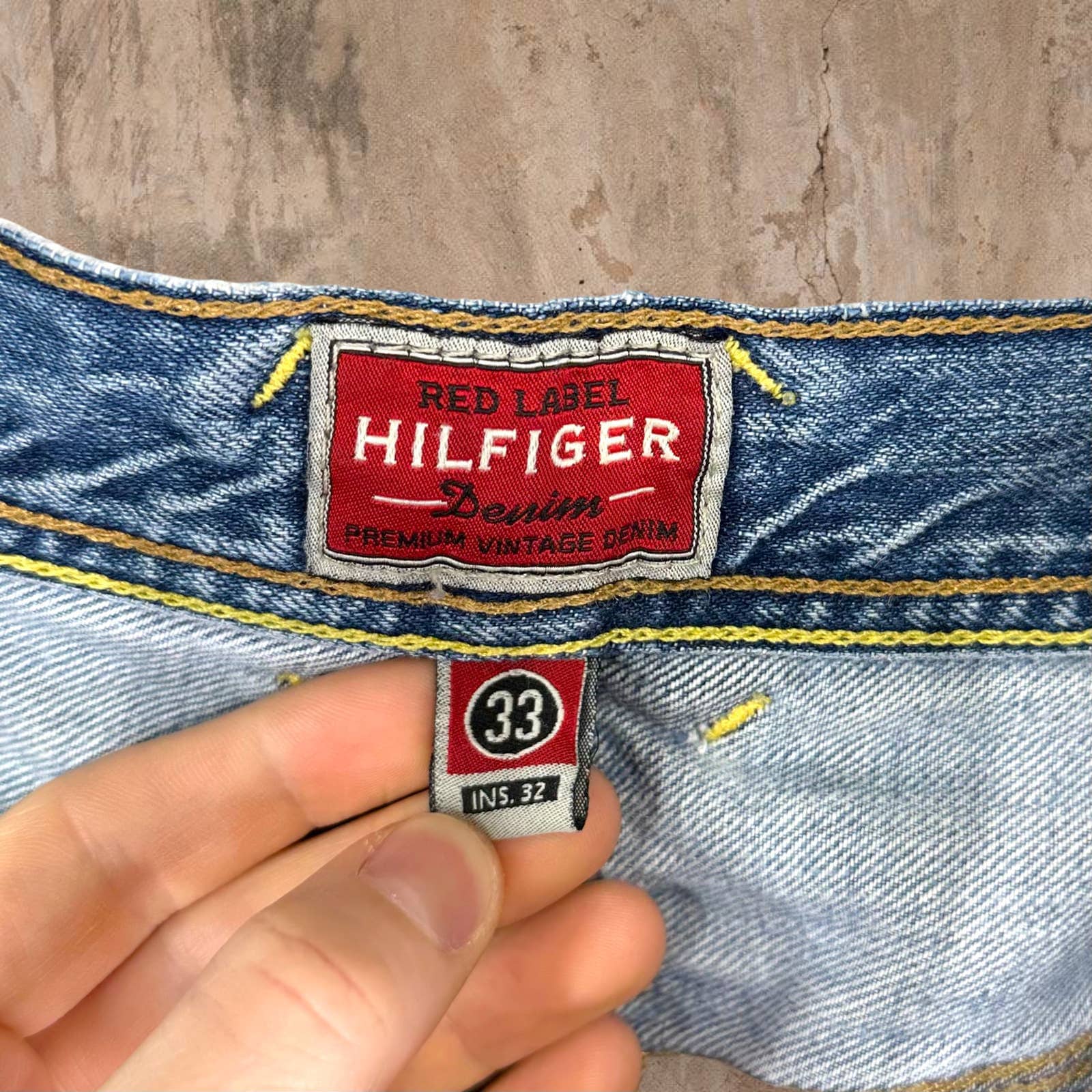 Vintage Tommy Hilfiger Carpenter Jeans Light Wash Denim Baggy Fit  Distressed Y2K 