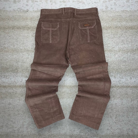 True Vintage Levis Corduroy Pants Chocolate Brown… - image 1