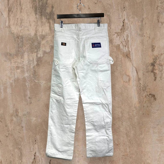 Vintage Dickies Carpenter Pants Snow White Canvas… - image 2