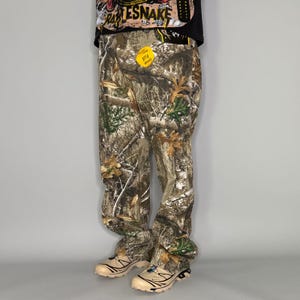 Vintage 90s Mossy Oak Camo Jeans 38x32 Baggy Fit Woodland New With Tags image 1