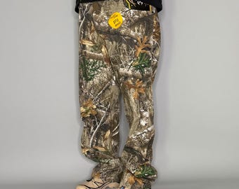 Vintage 90er Jahre Mossy Oak Camo Jeans 38x32 Baggy Fit Woodland Neu mit Tags