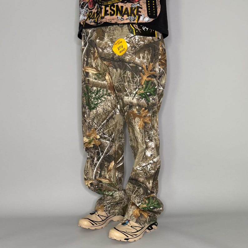 Vintage 90s Mossy Oak Camo Jeans 38x32 Baggy Fit Woodland New With Tags image 1