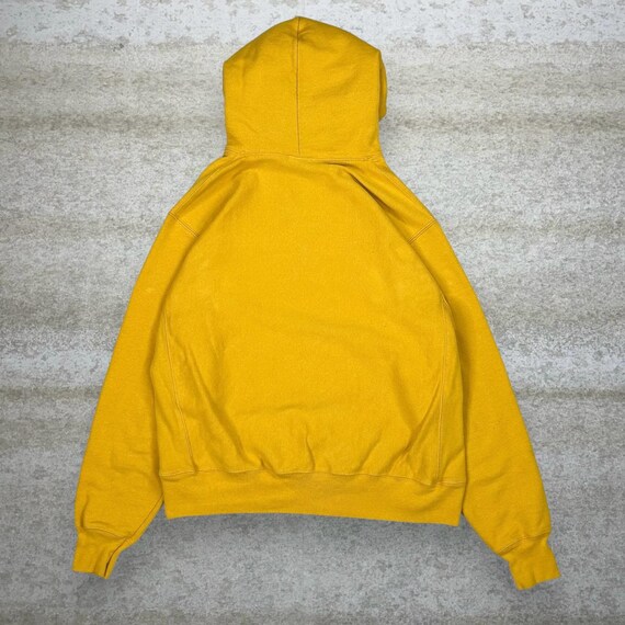Vintage Champion Hoodie Mens L Reverse Weave Mustard Yellow Vintage Champion Hoodie Mens L Reverse Weave Mustard Yellow