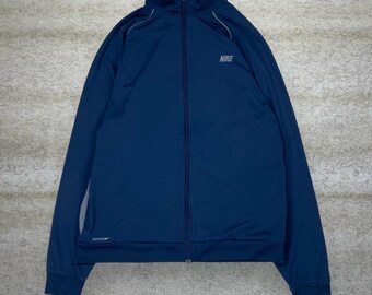 Vintage Enyce Track Jacket Mens 3XL Black Polyester Full Zip