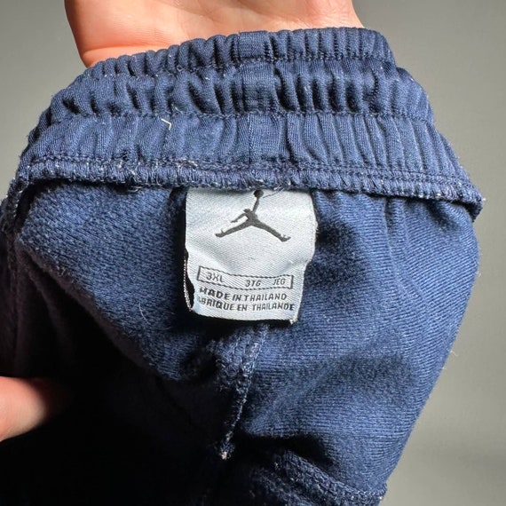 Vintage Jordan Sweatpants Navy Blue Polyester Bag… - image 4