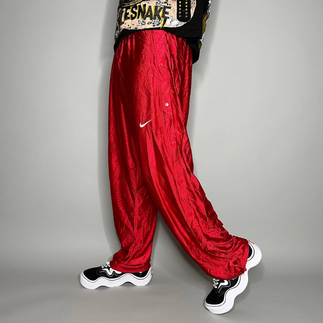 Wide Leg Nike Burgundy Cord Loose Fit Joggers Nike Tech Fleece