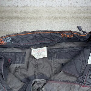 Vintage GAP Tactical Pants 33x32 Iron Grey Baggy Fit Cargos Canvas